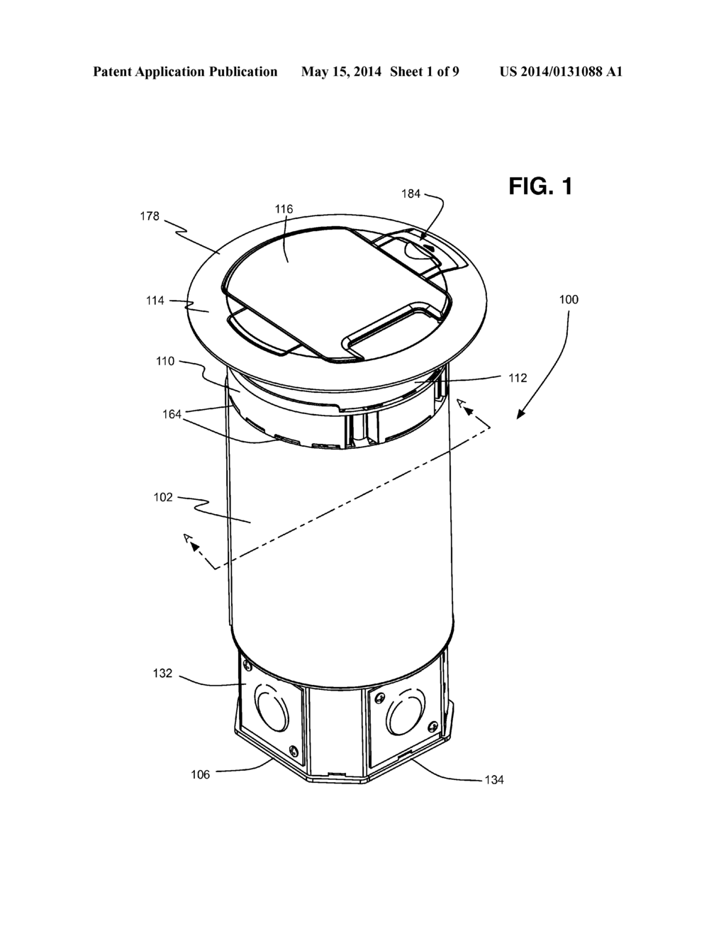 RECESSED POKE-THROUGH FITTING - diagram, schematic, and image 02