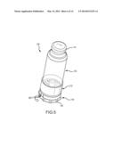 CONTAINER AND VALVE ARRANGEMENT FOR MAINTAINING INITIAL SEALED SEPARATION     OF A PLURALITY OF LIQUIDS AND ALLOWING FOR SUBSEQUENT SUCCESSIVE     CONSUMPTION OF THE PLURALITY OF LIQUIDS diagram and image