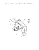 DEVICE FOR LOCKING AND UNLOCKING THE DOOR OF AN ELECTRIC HOUSEHOLD     APPLIANCE diagram and image