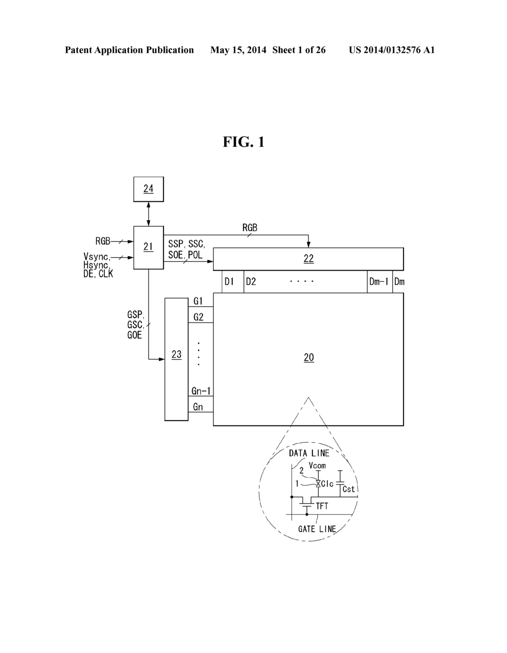 DISPLAY DEVICE AND METHOD OF COMPENSATING FOR DATA CHARGE DEVIATION     THEREOF - diagram, schematic, and image 02