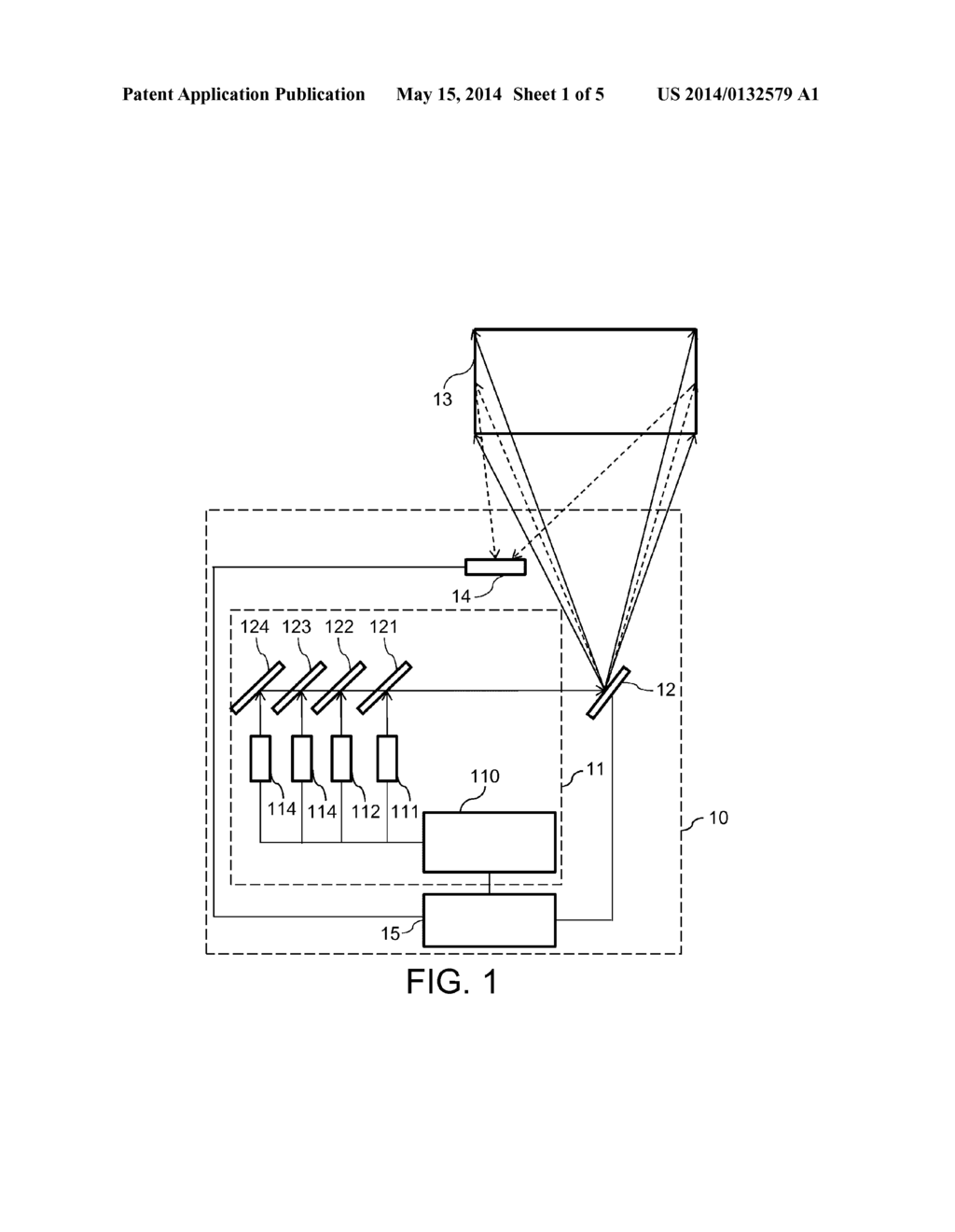 OPTICAL PROJECTION SYSTEM CAPABLE OF DETECTING PROJECTION IMAGE     DEFORMATION AND ASSOCIATED DETECTION METHOD - diagram, schematic, and image 02