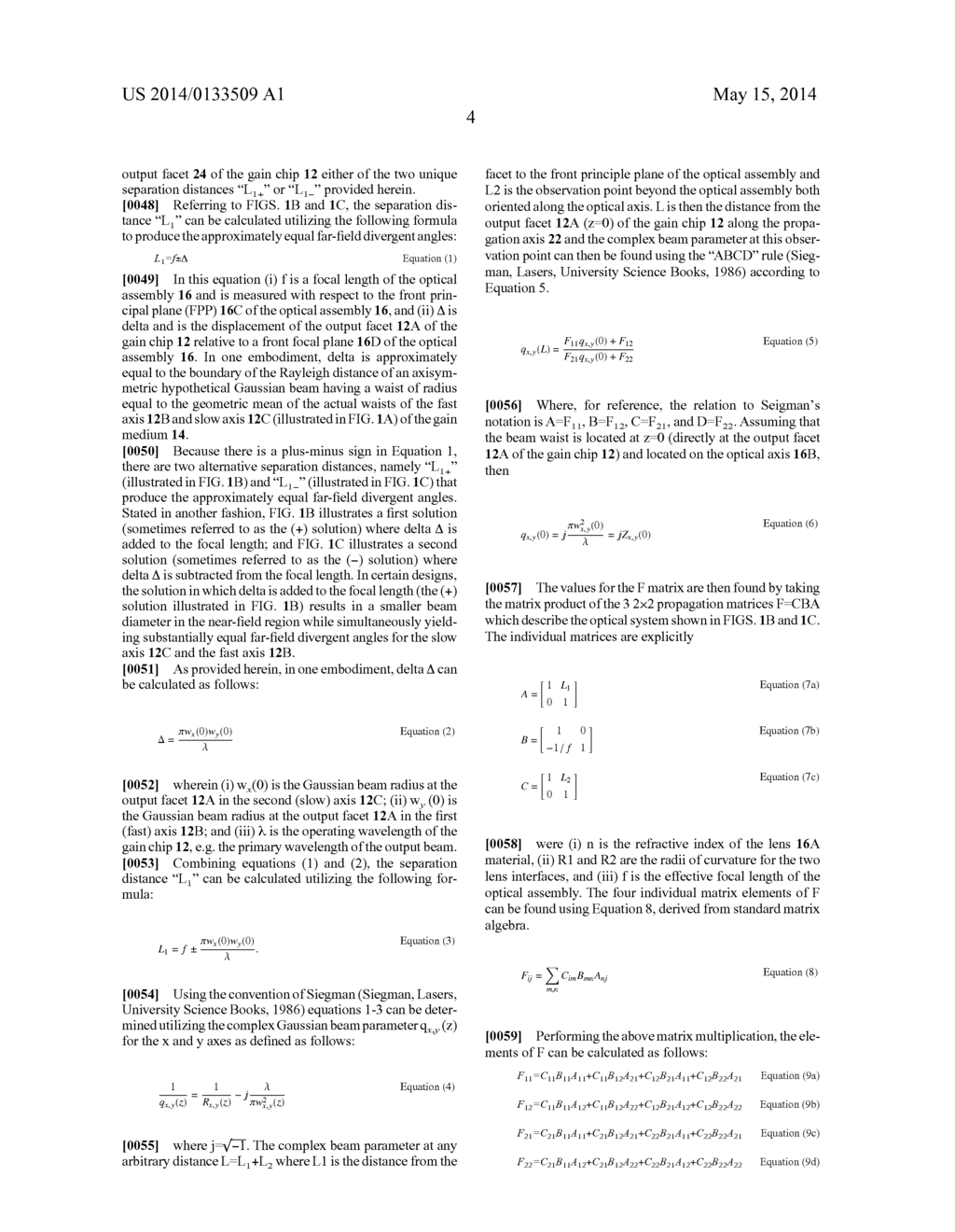 LASER ASSEMBLY THAT PROVIDES AN ADJUSTED OUTPUT BEAM HAVING SYMMETRICAL     BEAM PARAMETERS - diagram, schematic, and image 15