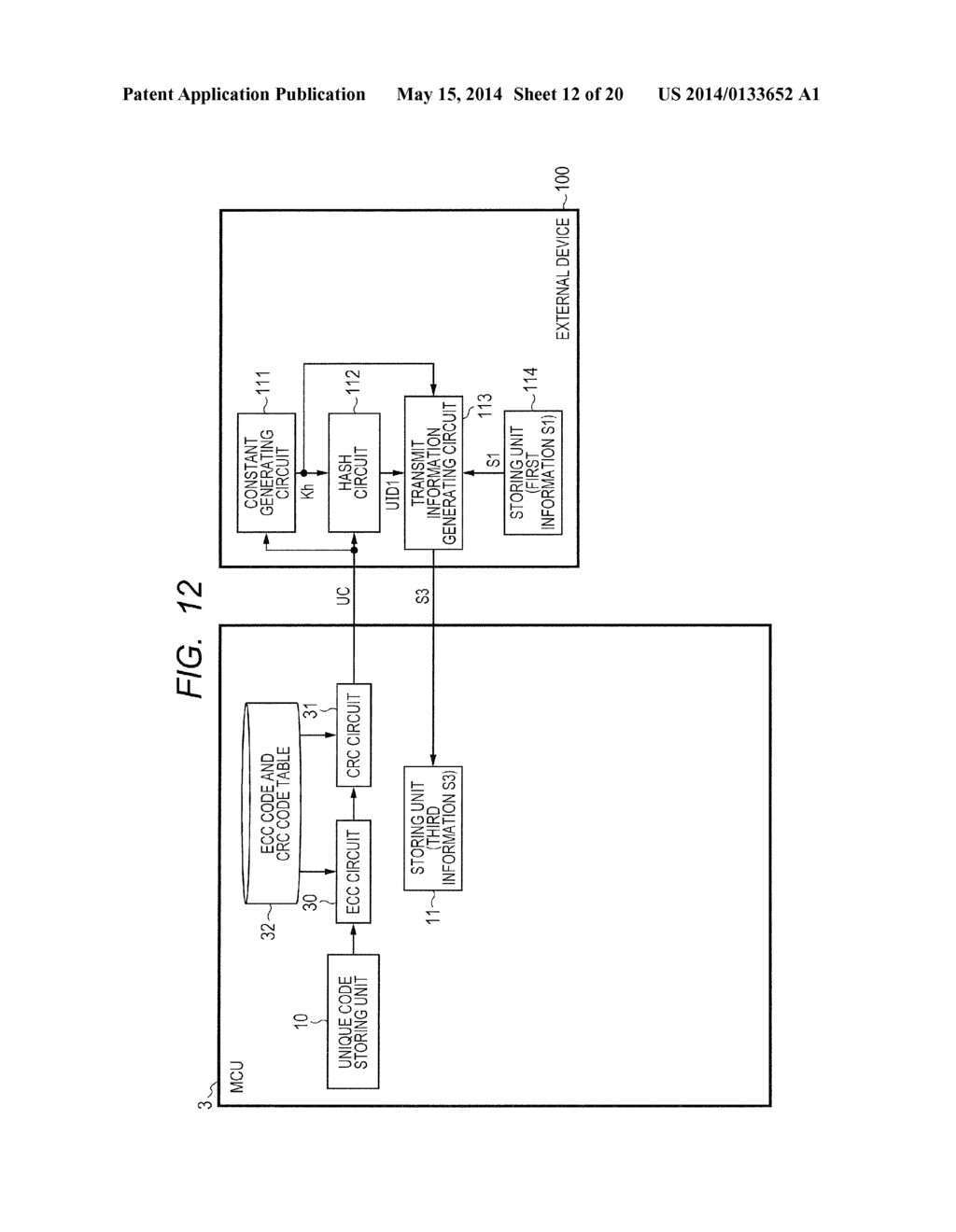 SEMICONDUCTOR DEVICE AND INFORMATION PROCESSING SYSTEM FOR ENCRYPTED     COMMUNICATION - diagram, schematic, and image 13