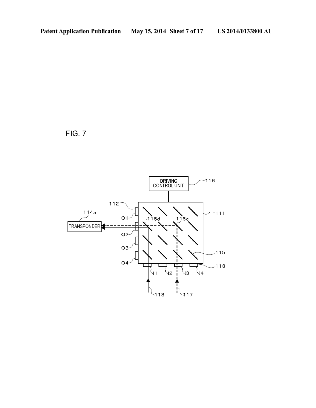 OPTICAL SWITCH CONTROL METHOD, OPTICAL SWITCH CONTROL DEVICE, AND OPTICAL     TRANSMISSION SYSTEM - diagram, schematic, and image 08