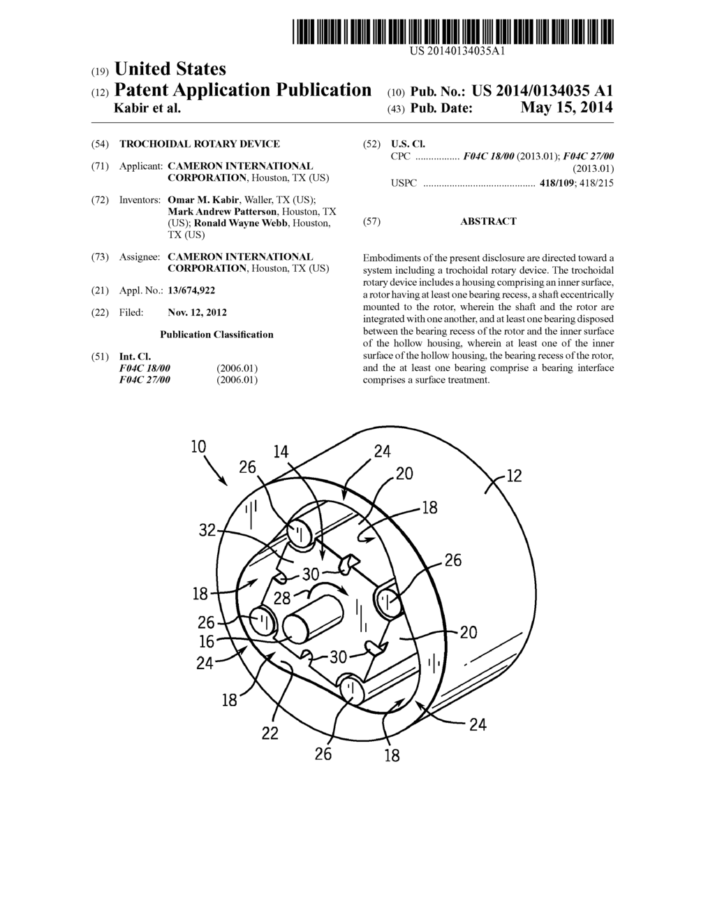 TROCHOIDAL ROTARY DEVICE - diagram, schematic, and image 01