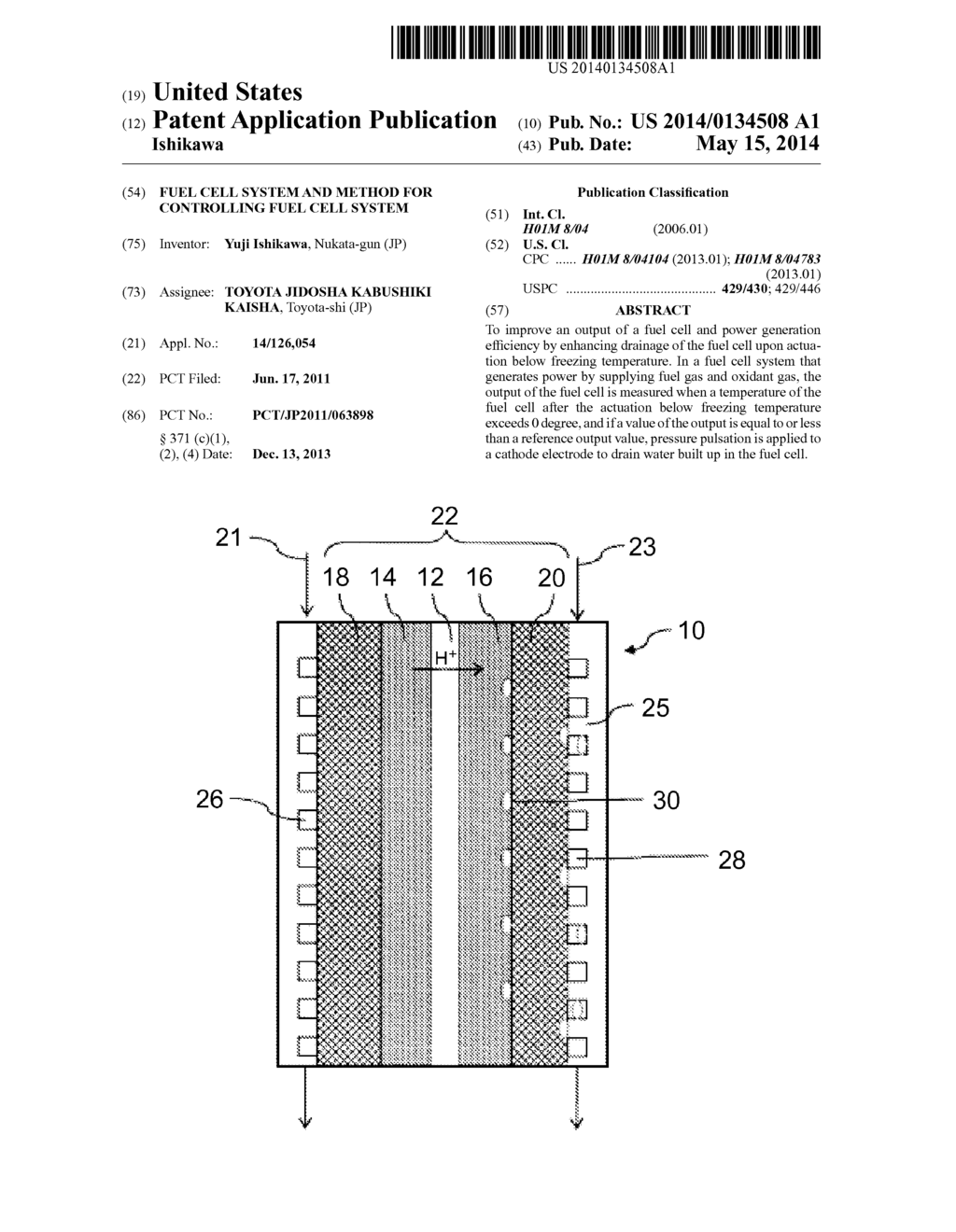 FUEL CELL SYSTEM AND METHOD FOR CONTROLLING FUEL CELL SYSTEM - diagram, schematic, and image 01