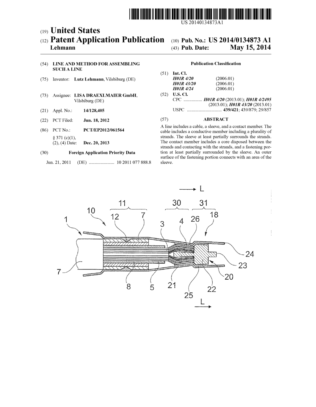 LINE AND METHOD FOR ASSEMBLING SUCH A LINE - diagram, schematic, and image 01