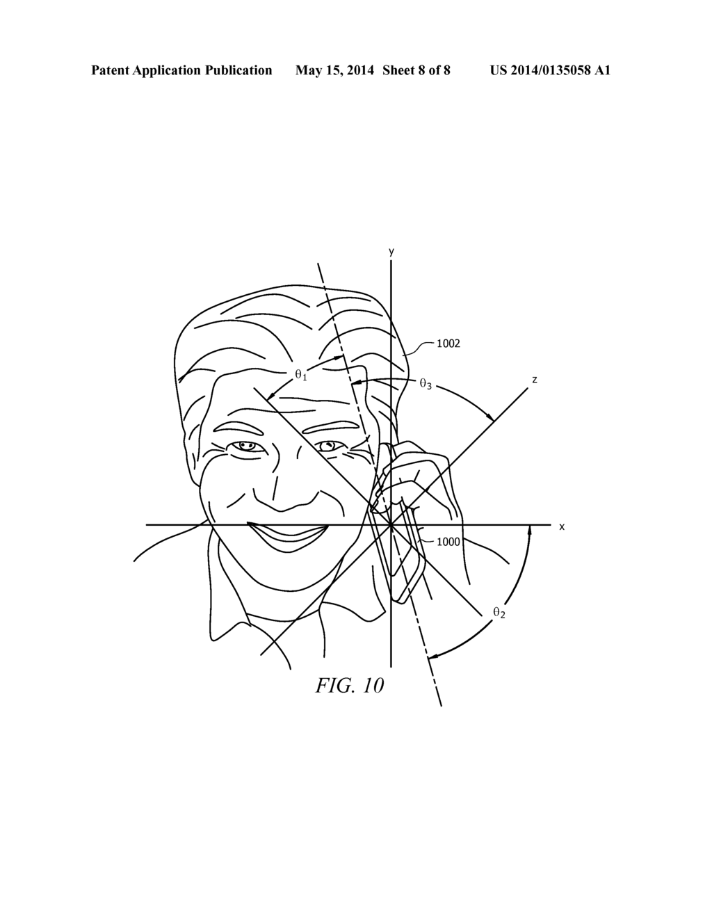 METHOD TO ESTIMATE HEAD RELATIVE HANDSET LOCATION - diagram, schematic, and image 09