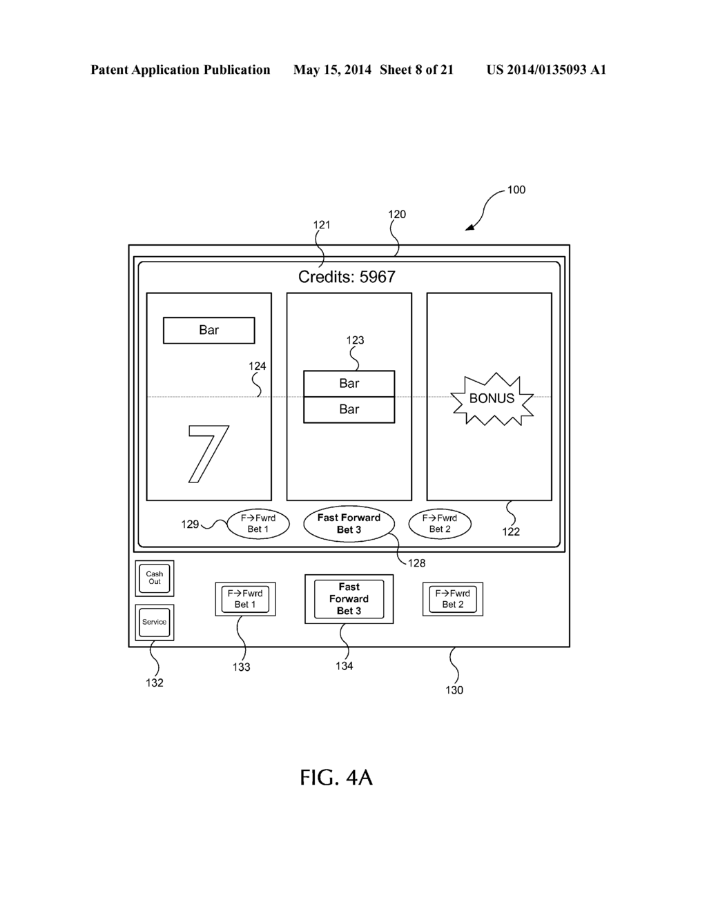 GAMING DEVICE HAVING VARIABLE SPEED OF PLAY - diagram, schematic, and image 09