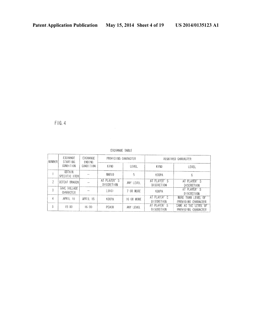 GAME SYSTEM, GAME APPARATUS, STORAGE MEDIUM STORING GAME PROGRAM AND GAME     DATA EXCHANGE METHOD - diagram, schematic, and image 05