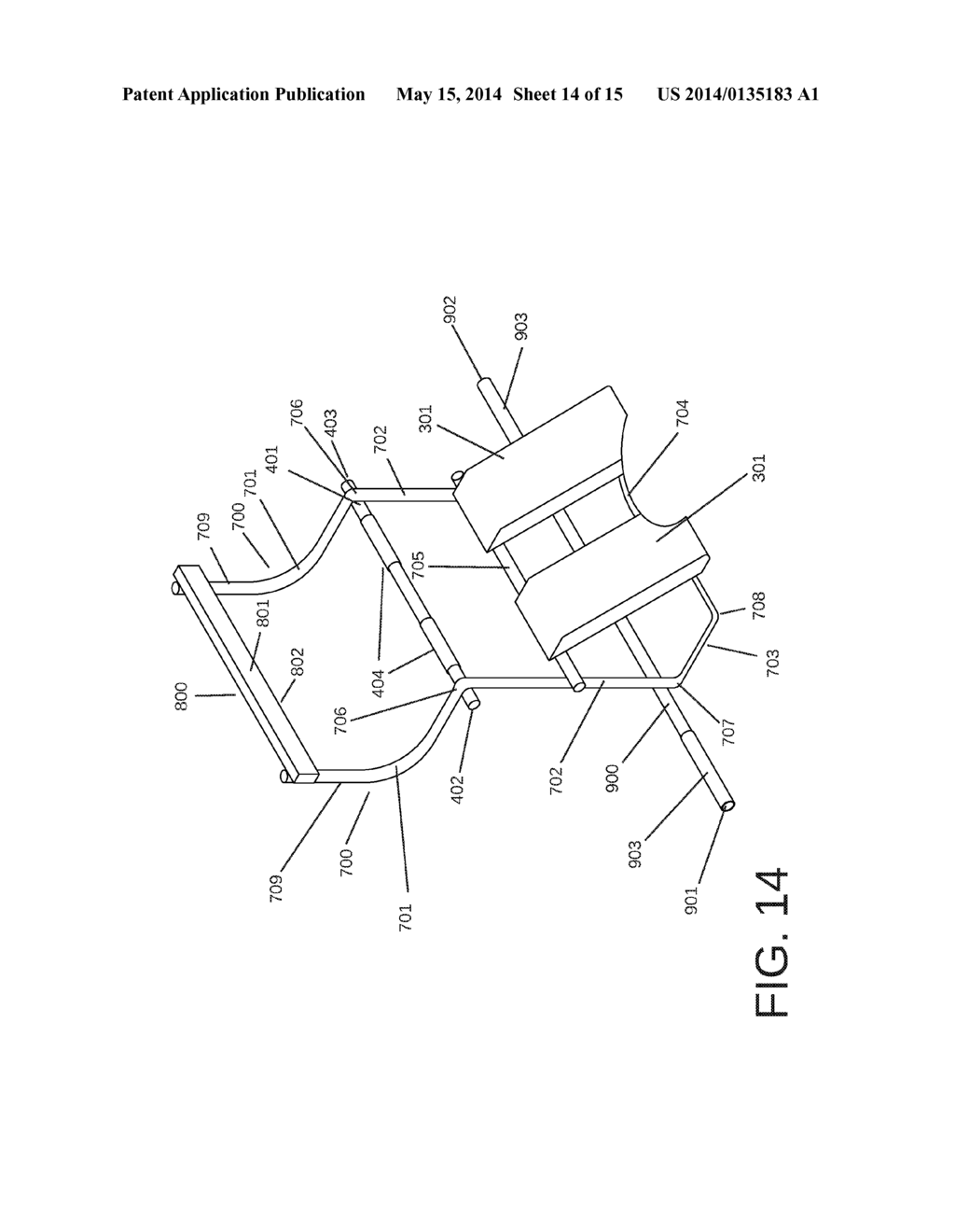 Isolated Upper-body Exercise Device - diagram, schematic, and image 15