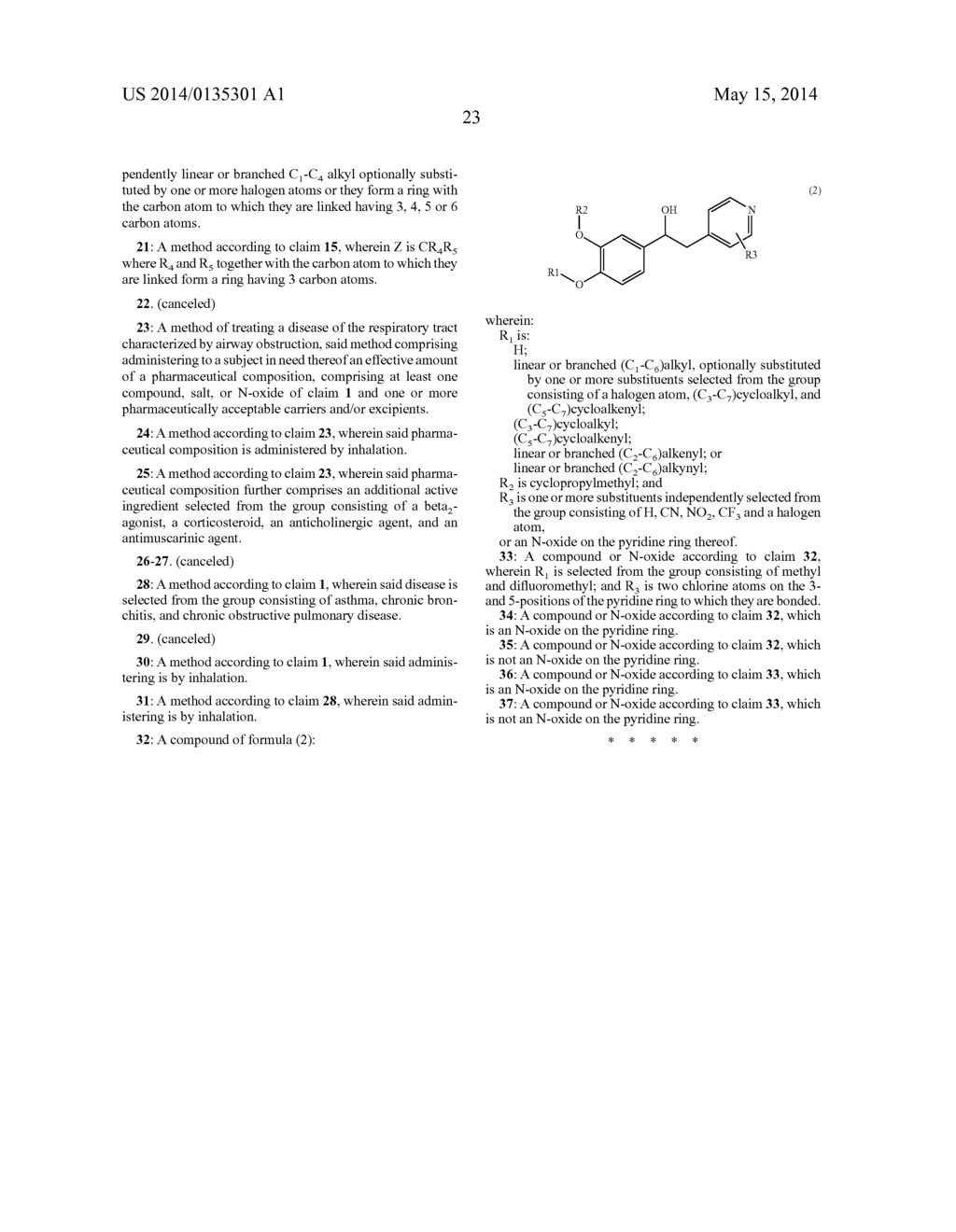 DERIVATIVES OF 1-PHENYL-2-PYRIDINYL ALKYL ALCOHOLS AS PHOSPHODIESTERASE     INHIBITORS - diagram, schematic, and image 24