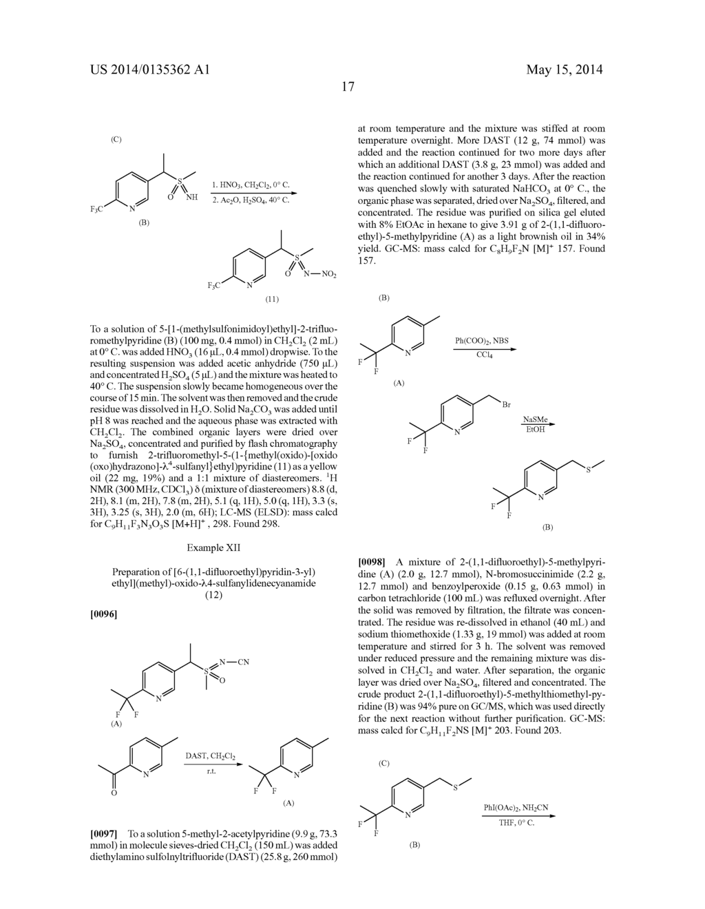 INSECTICIDAL N-SUBSTITUTED (6-HALOALKYLPYRIDIN-3-YL)-ALKYL SULFOXIMINES - diagram, schematic, and image 18