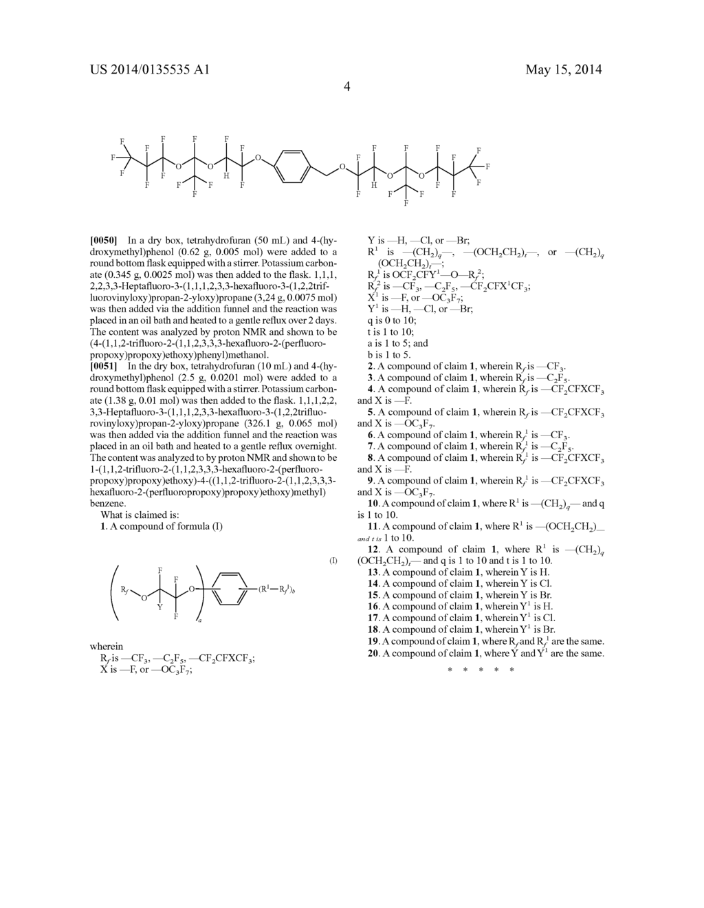 PERFLUOROPOLYVINYL MODIFIED ARYL MONOMERS - diagram, schematic, and image 05