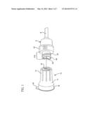 PATIENT FLUID LINE ACCESS VALVE ANTIMICROBIAL CAP/CLEANER diagram and image