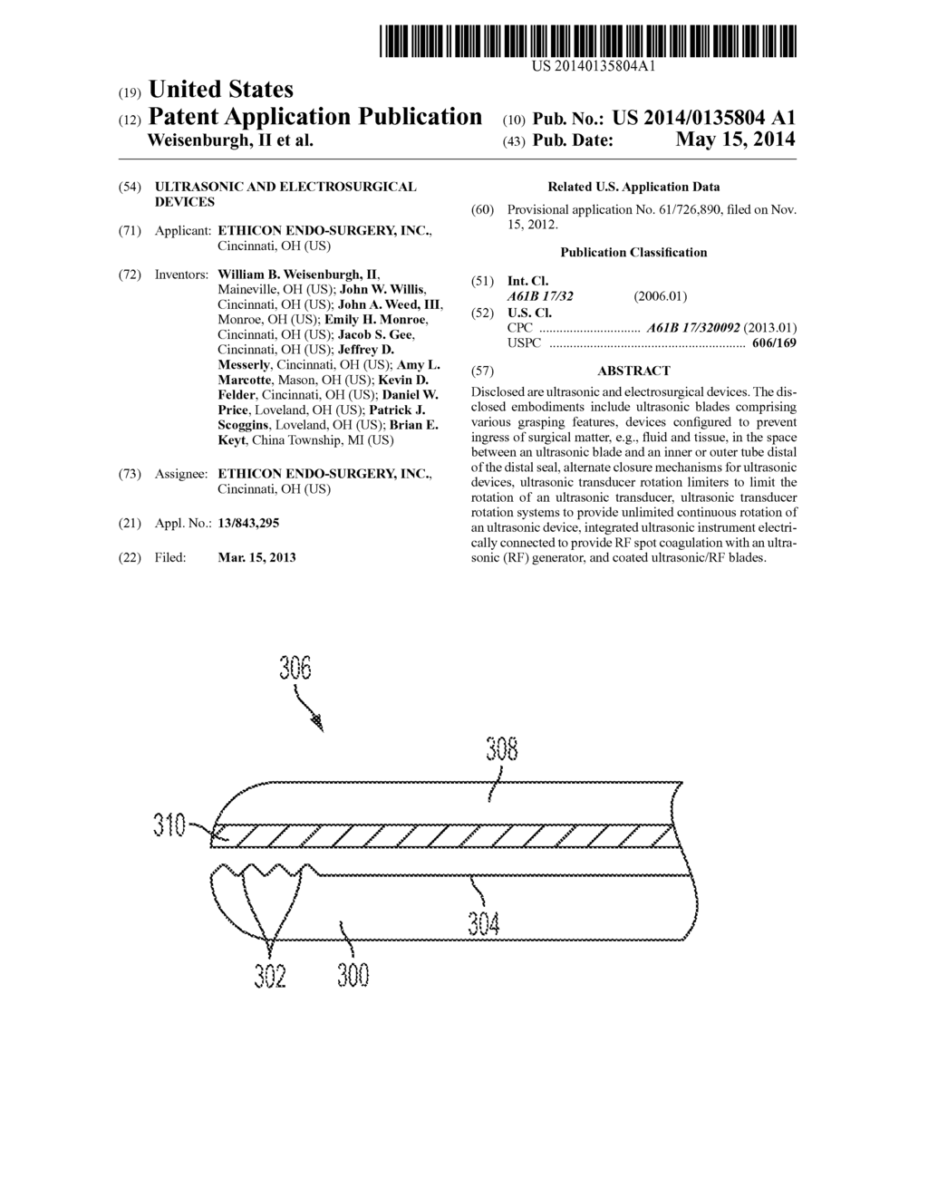 ULTRASONIC AND ELECTROSURGICAL DEVICES - diagram, schematic, and image 01