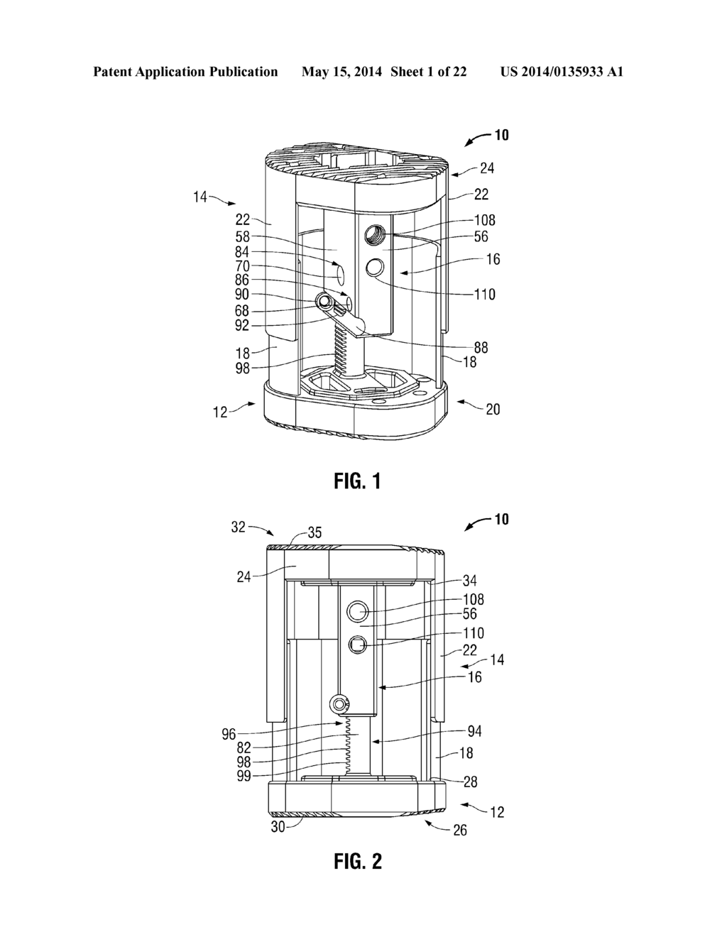 EXPANDABLE VERTEBRAL DEVICE WITH CAM LOCK - diagram, schematic, and image 02