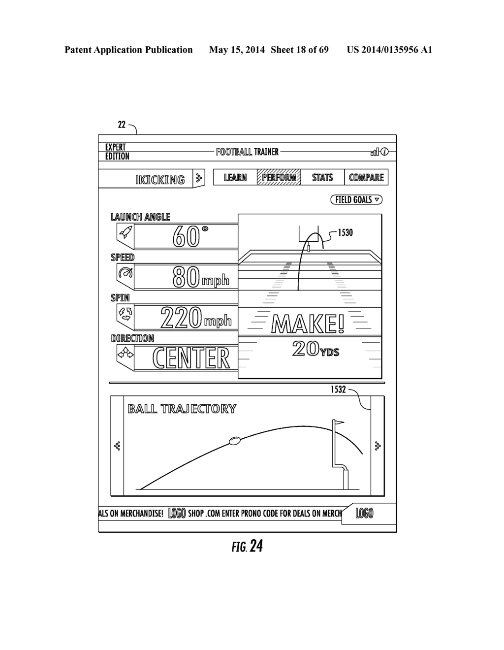 SPORT PERFORMANCE SYSTEM WITH BALL SENSING - diagram, schematic, and image 19