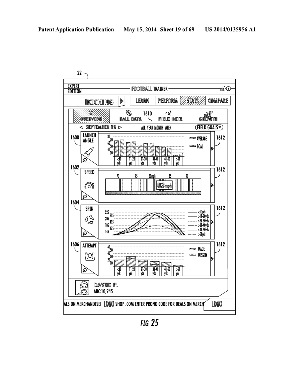 SPORT PERFORMANCE SYSTEM WITH BALL SENSING - diagram, schematic, and image 20