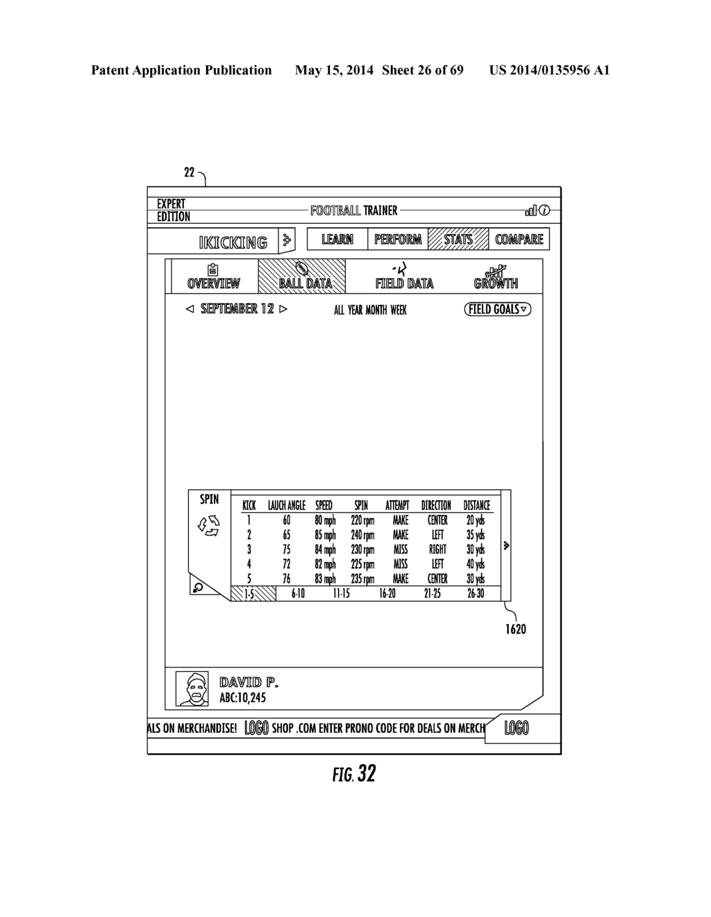 SPORT PERFORMANCE SYSTEM WITH BALL SENSING - diagram, schematic, and image 27