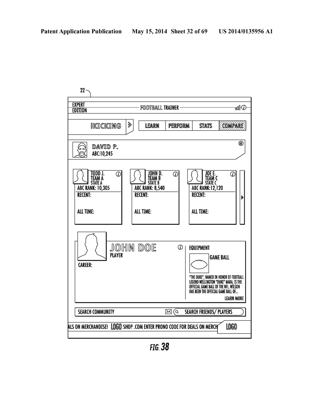 SPORT PERFORMANCE SYSTEM WITH BALL SENSING - diagram, schematic, and image 33