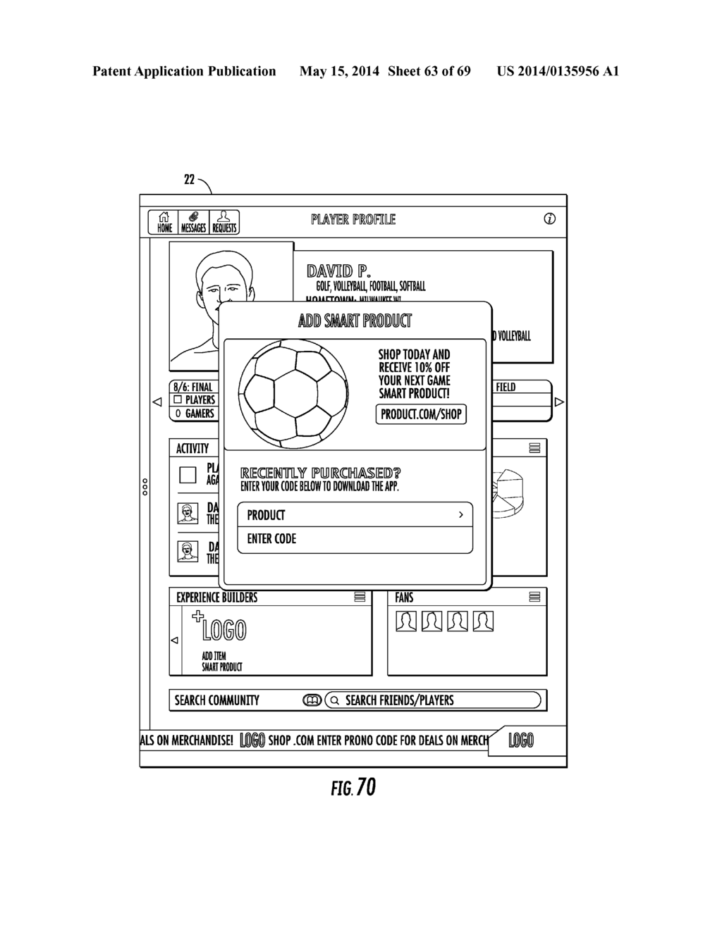 SPORT PERFORMANCE SYSTEM WITH BALL SENSING - diagram, schematic, and image 64