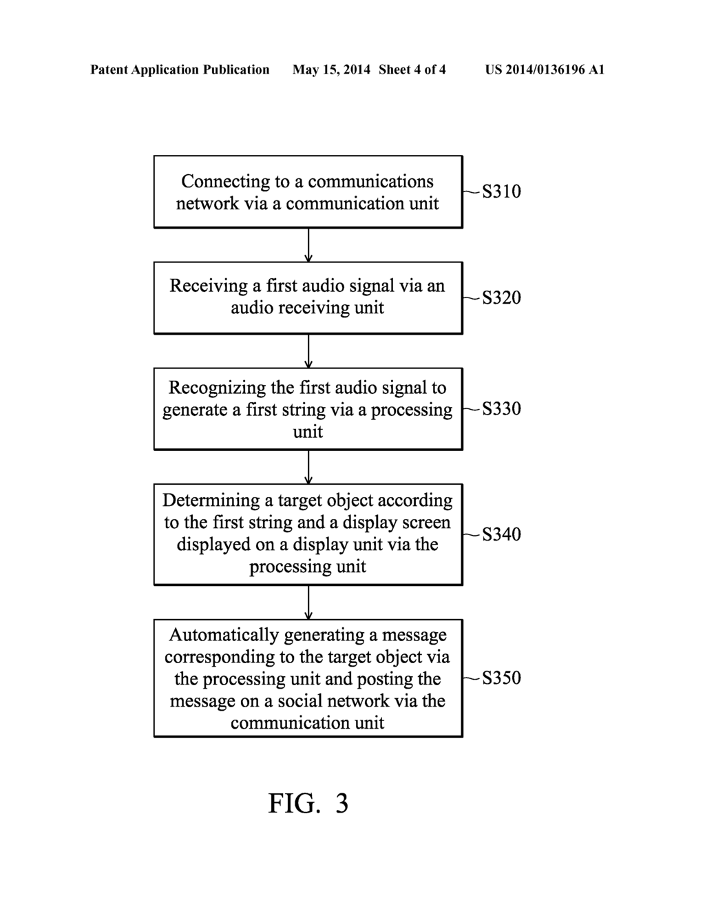 SYSTEM AND METHOD FOR POSTING MESSAGE BY AUDIO SIGNAL - diagram, schematic, and image 05