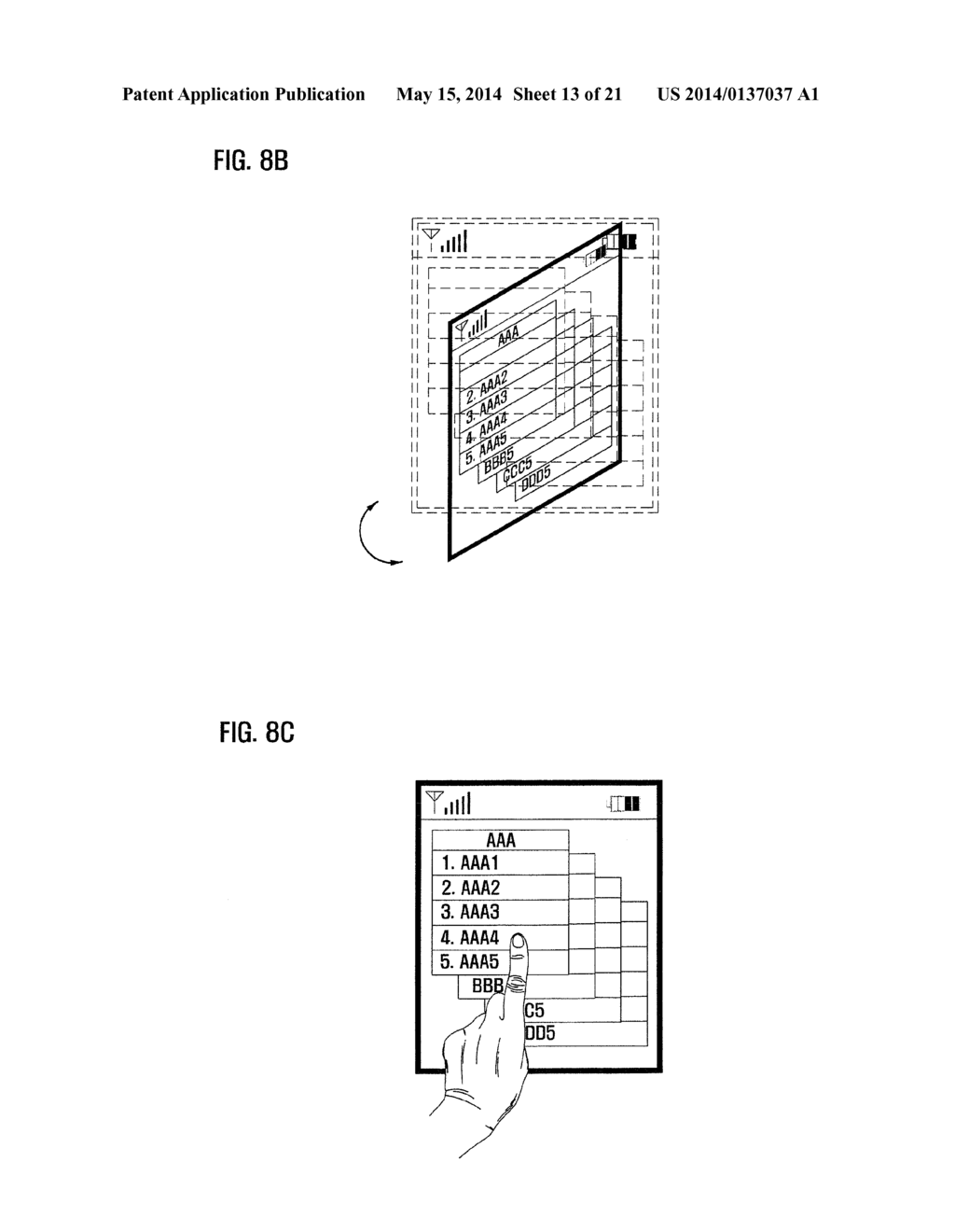 SCREEN DISPLAY METHOD FOR MOBILE TERMINAL - diagram, schematic, and image 14