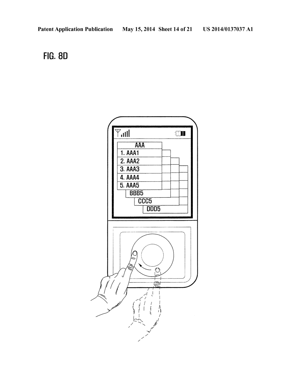 SCREEN DISPLAY METHOD FOR MOBILE TERMINAL - diagram, schematic, and image 15