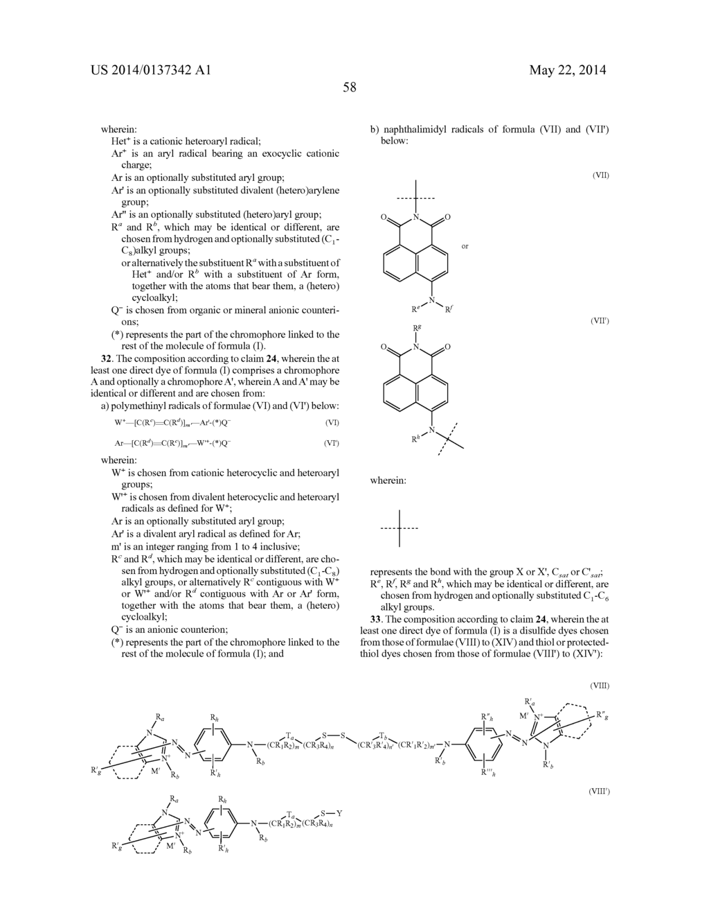 COMPOSITION FOR DYEING KERATIN FIBRES COMPRISING A DIRECT DYE BEARING A     DISULPHIDE/THIOL FUNCTION, A NONIONIC SURFACTANT, AN AMPHOTERIC     SURFACTANT, AN ETHOXYLATED FATTY ALCOHOL, AN ALKALINE AGENT AND A     REDUCING AGENT - diagram, schematic, and image 59