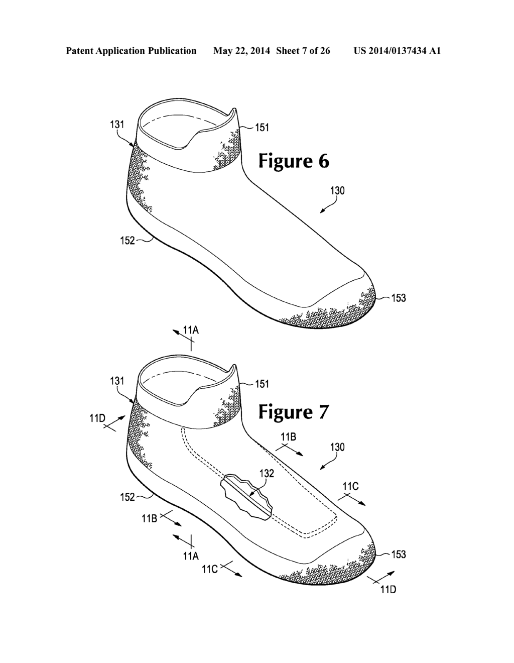 Footwear Upper Incorporating A Knitted Component With Sock And Tongue     Portions - diagram, schematic, and image 08