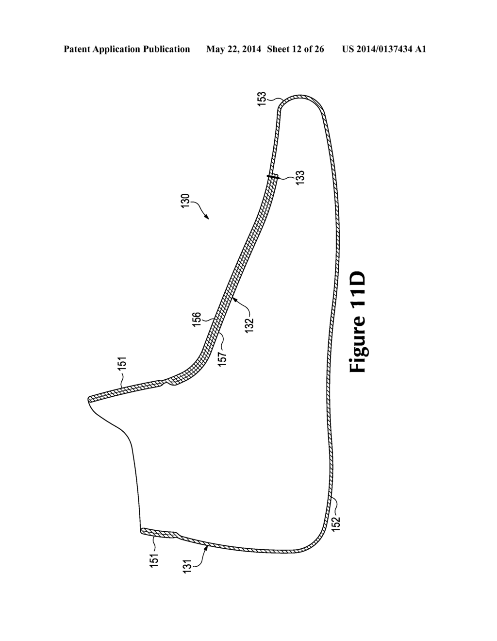 Footwear Upper Incorporating A Knitted Component With Sock And Tongue     Portions - diagram, schematic, and image 13