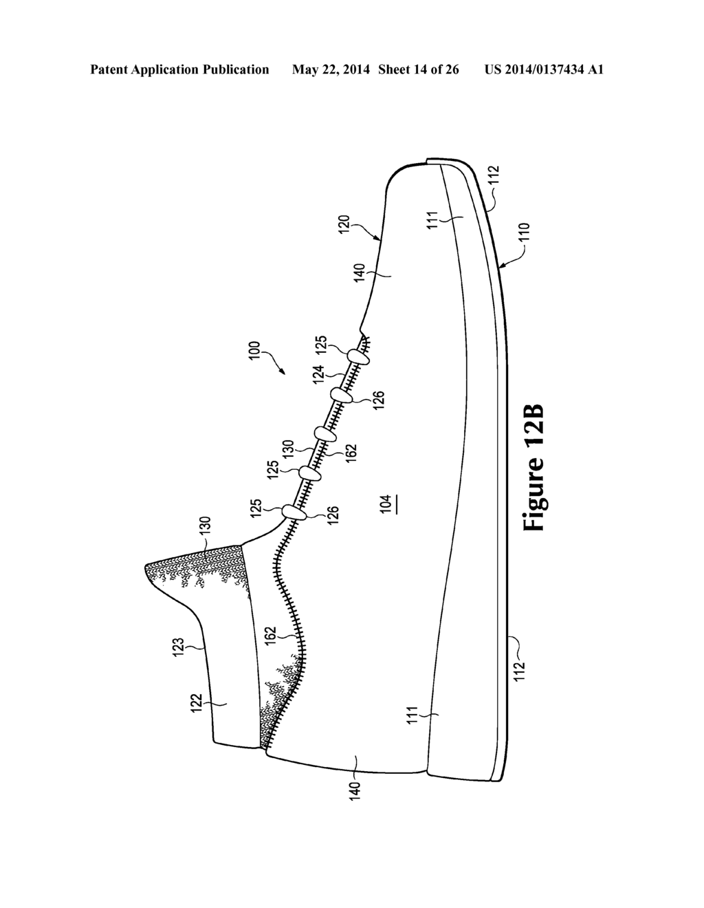 Footwear Upper Incorporating A Knitted Component With Sock And Tongue     Portions - diagram, schematic, and image 15