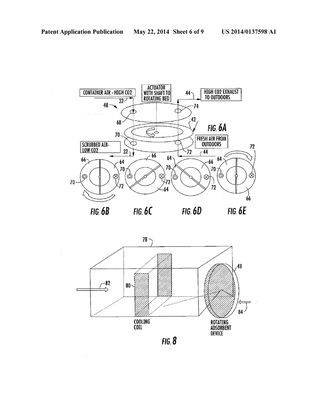 Scrubber System With Moving Adsorbent Bed - diagram, schematic, and image 07