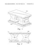 THERMOELECTRIC MODULE WITH BI-TAPERED THERMOELECTRIC PINS diagram and image