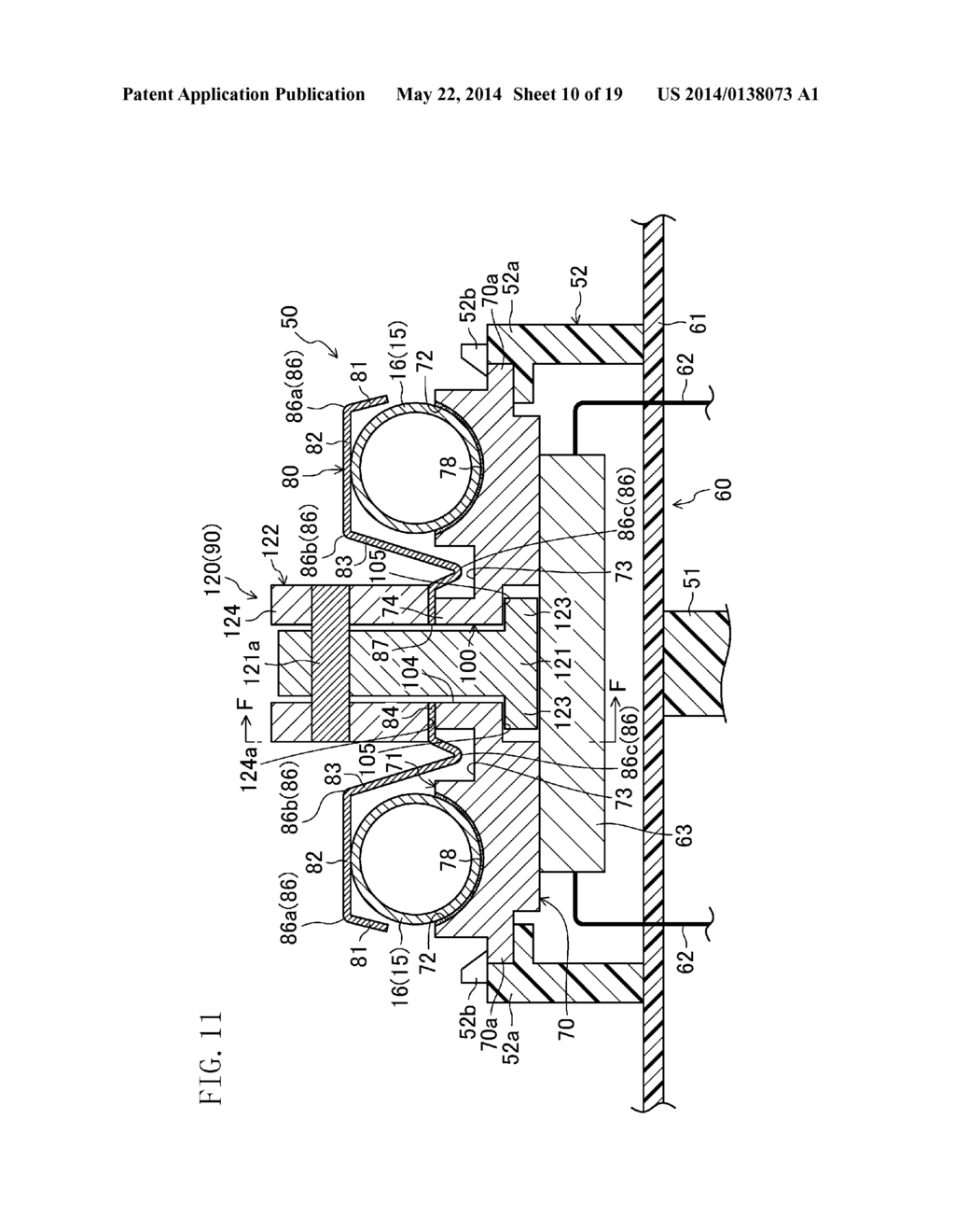 REFRIGERANT PIPE ATTACHMENT STRUCTURE - diagram, schematic, and image 11