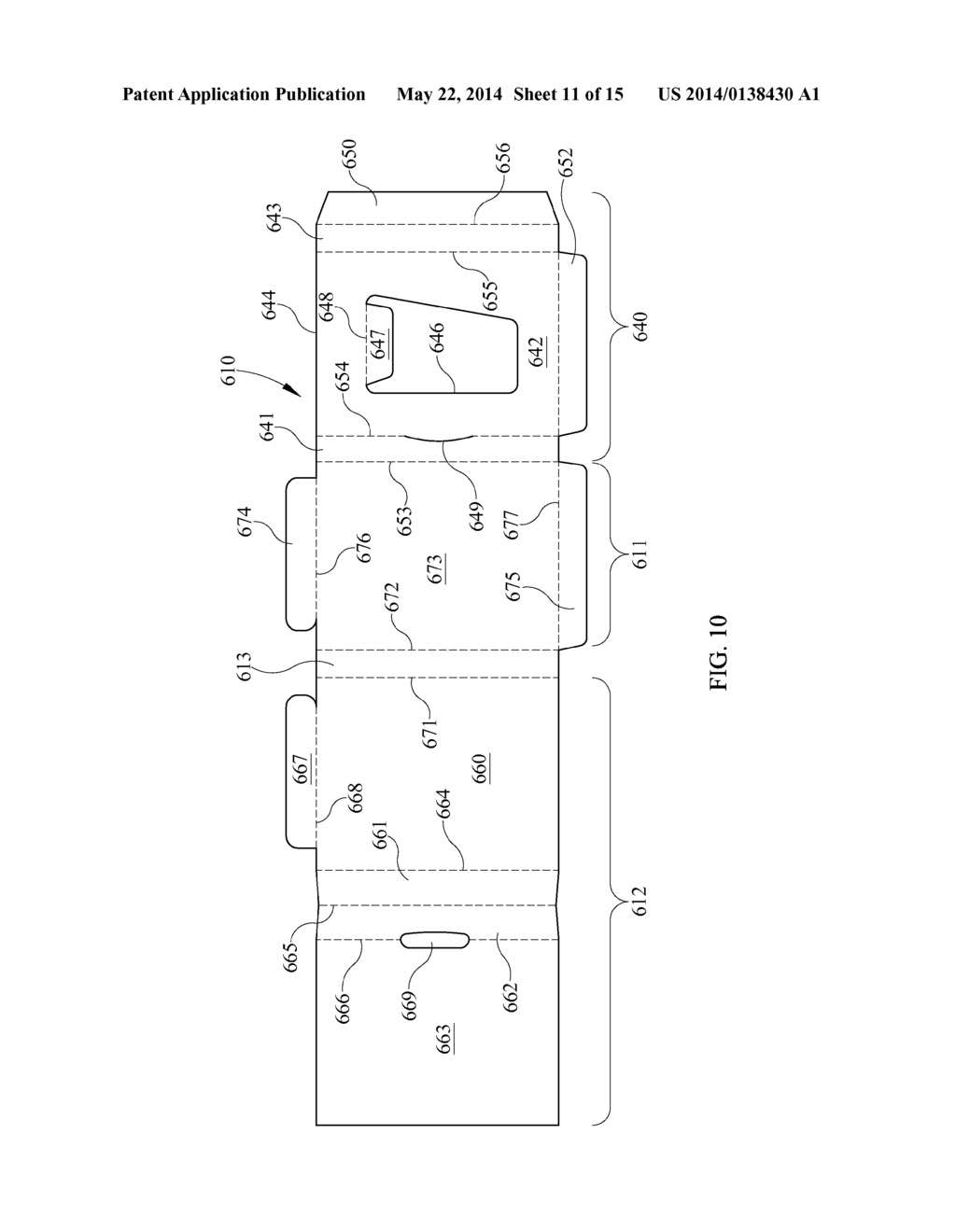 CONTAINER FOR HOUSING A TRAY OR BLISTER PACK - diagram, schematic, and image 12