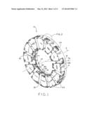 DIE ASSEMBLY AND METHOD FOR MANUFACTURING WOUND MOTOR LAMINATED ARTICLE diagram and image