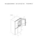 REFRIGERATOR INCLUDING MULTIPLE STORAGE COMPARTMENTS diagram and image