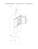 REFRIGERATOR INCLUDING MULTIPLE STORAGE COMPARTMENTS diagram and image