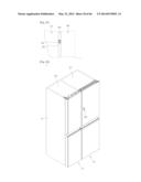 REFRIGERATOR INCLUDING MULTIPLE STORAGE COMPARTMENTS diagram and image