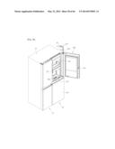 REFRIGERATOR INCLUDING MULTIPLE STORAGE COMPARTMENTS diagram and image