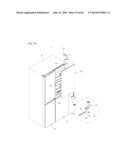 REFRIGERATOR INCLUDING MULTIPLE STORAGE COMPARTMENTS diagram and image