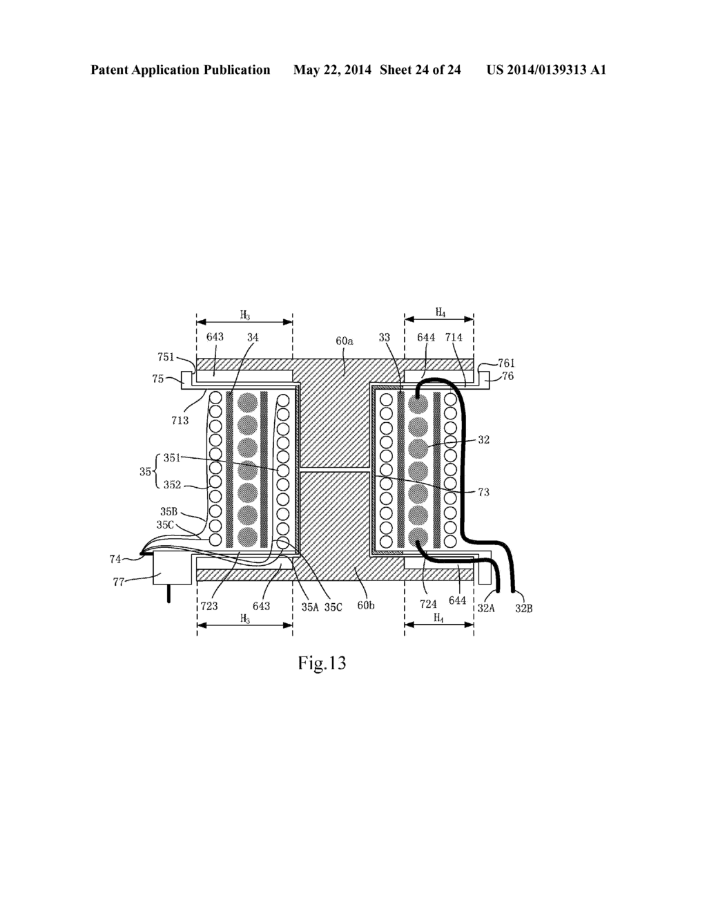 MAGNETIC CORE AND BOBBIN AND TRANSFORMER USING THE SAME - diagram, schematic, and image 25