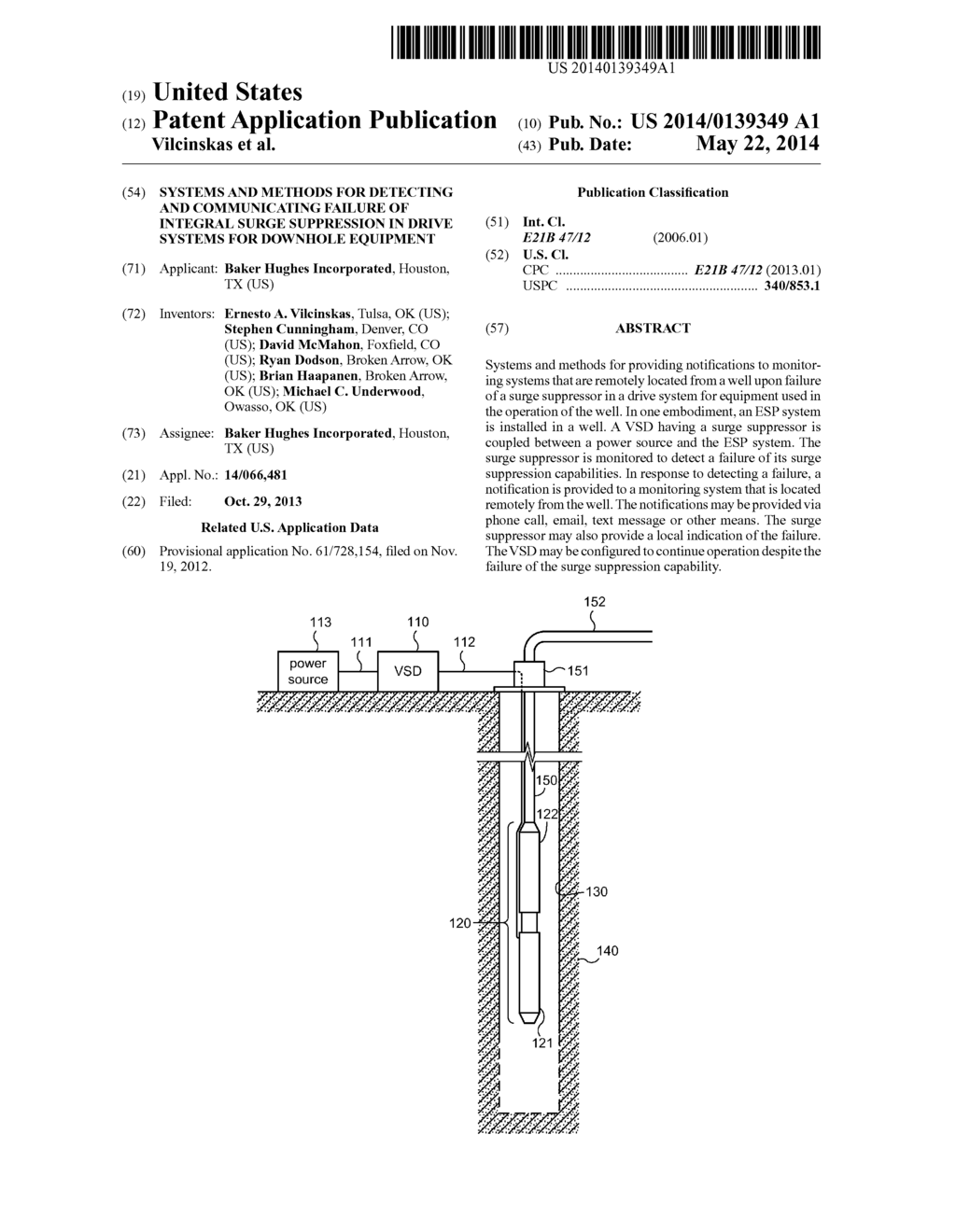 Systems and Methods for Detecting and Communicating Failure of Integral     Surge Suppression in Drive Systems for Downhole Equipment - diagram, schematic, and image 01