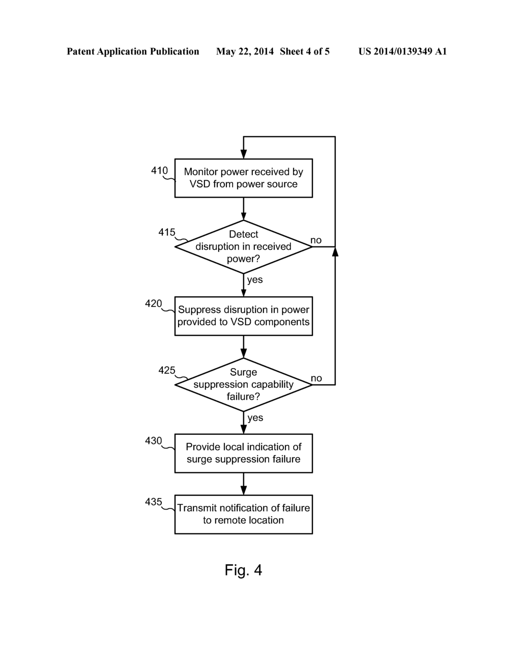 Systems and Methods for Detecting and Communicating Failure of Integral     Surge Suppression in Drive Systems for Downhole Equipment - diagram, schematic, and image 05