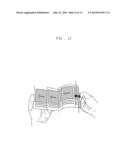 FLEXIBLE DISPLAY DEVICE AND DATA DISPLAYING METHOD THEREOF diagram and image