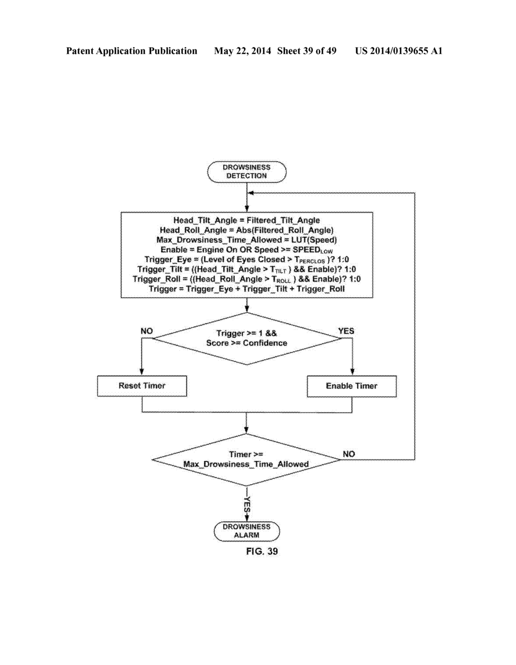 DRIVER DISTRACTION AND DROWSINESS WARNING AND SLEEPINESS REDUCTION FOR     ACCIDENT AVOIDANCE - diagram, schematic, and image 40