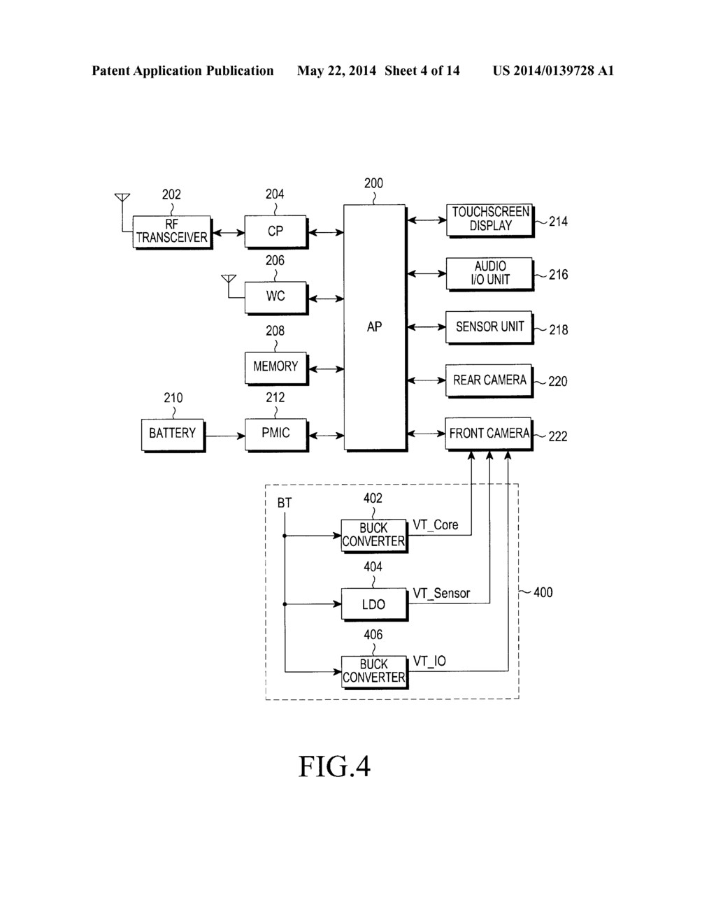 POWER SUPPLY DEVICE FOR CAMERA DEVICE IN A MOBILE TERMINAL - diagram, schematic, and image 05