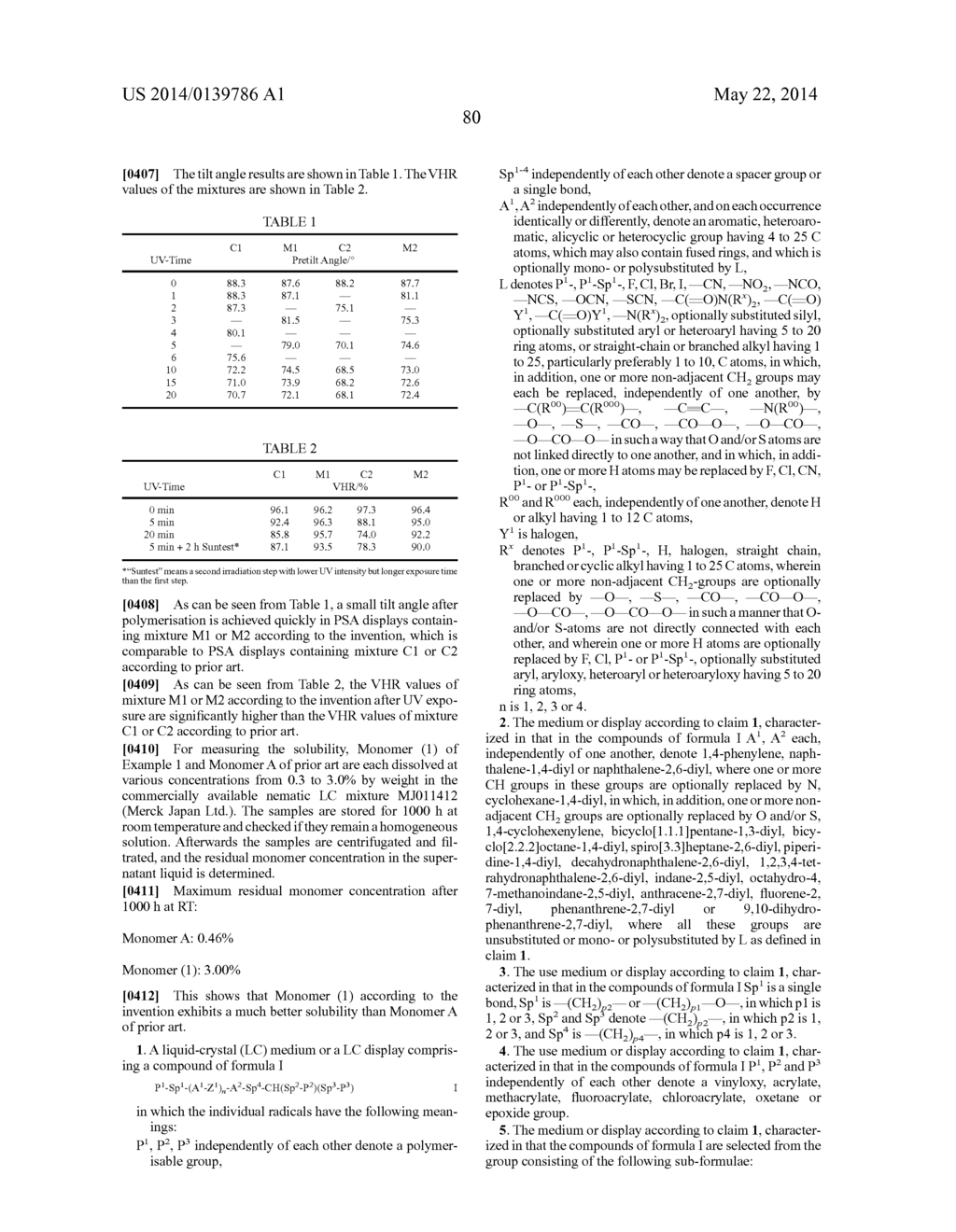 POLYMERISABLE COMPOUNDS AND THE USE THEREOF IN LIQUID-CRYSTAL DISPLAYS - diagram, schematic, and image 81